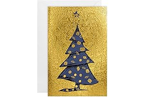 easykart labels 16 Christmas Greeting Cards with Gold Foiling & Embossing