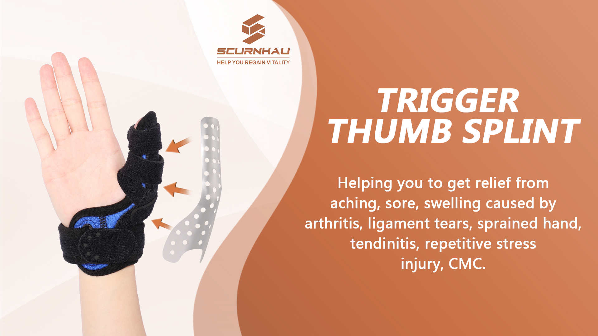 Daumenschiene Für Arthrose - Ergonomische Orthese Links & Rechts Verstellbar