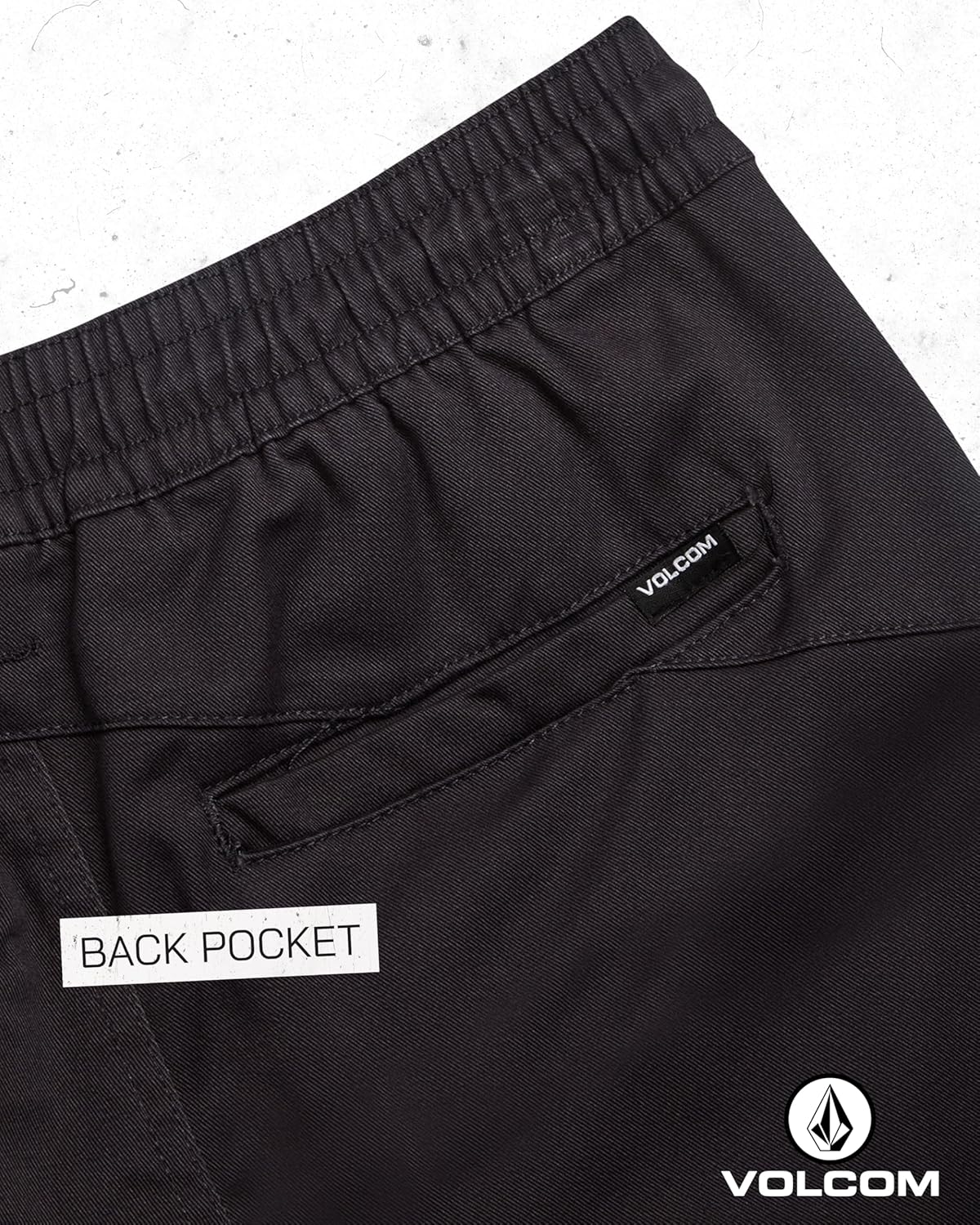Volcom Boys Pants - Pull On Stretch Cotton Twill Jogger - Chino Pants for Boys with Elastic Waist and Cuffed Bottom