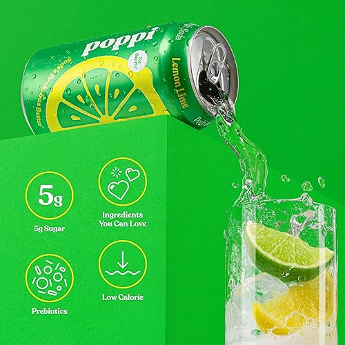 Miniatura 4 de Poppi Bebida de soda prebiótica espumosa con vinagre de sidra de manzana, agua Seltzer y jugo de frutas, paquete variado Trend Setters, 12 onzas