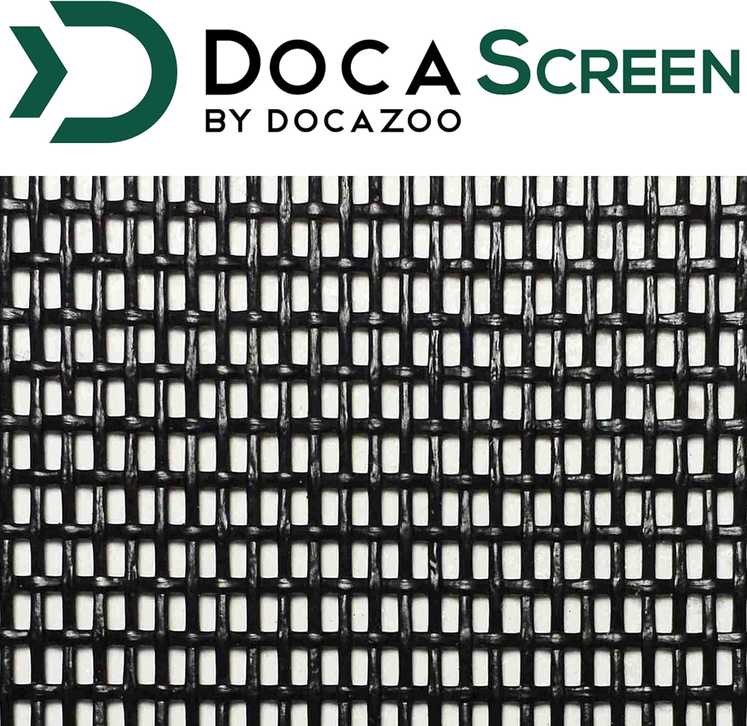 DOCA Pet Proof Window Screen Replacement Mesh 48" x 50 ft – Heavy Duty Fiberglass Dog & Cat Resistant Screen Roll for Window, Door, Patio, Porch & Sliding Door Repair, Black