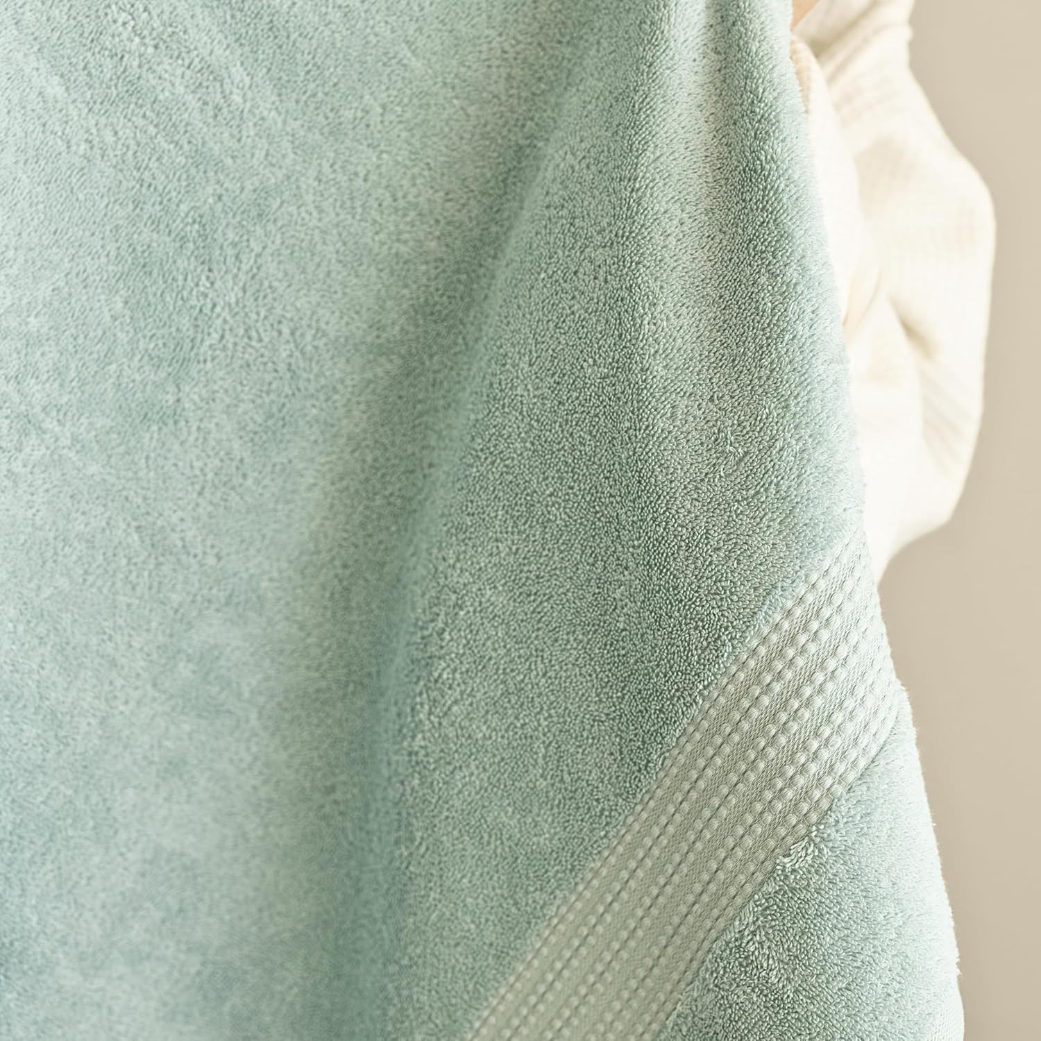 100% Turkish Cotton Towel Set of 6 - Soft, Plush & Super Absorbent - Premium Set with 2 Bath Towels, 2 Hand Towels, and 2 Washcloths - Made in Turkey (Mint Green, 6-Piece Towel Set)