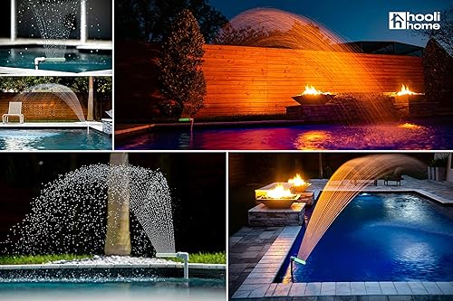 Miniatura 3 de Accesorios de piscina para fuente de piscina  Cascadas de agua fría y cálida para piscina, rociador airea para agua fresca de piscina, se adapta a