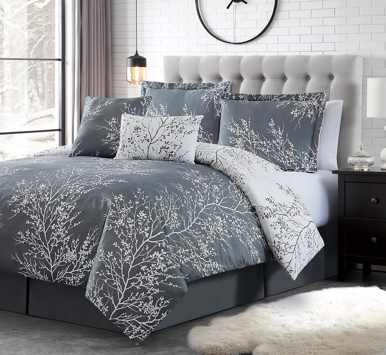 Spirit Linen 5 pcs Twin Comforter Set Cozy Deep Sleep