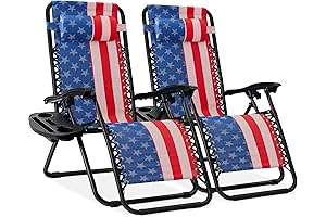 Best Choice Products Set of 2 Adjustable Turkey Lounger Chair Recliners w/Cups