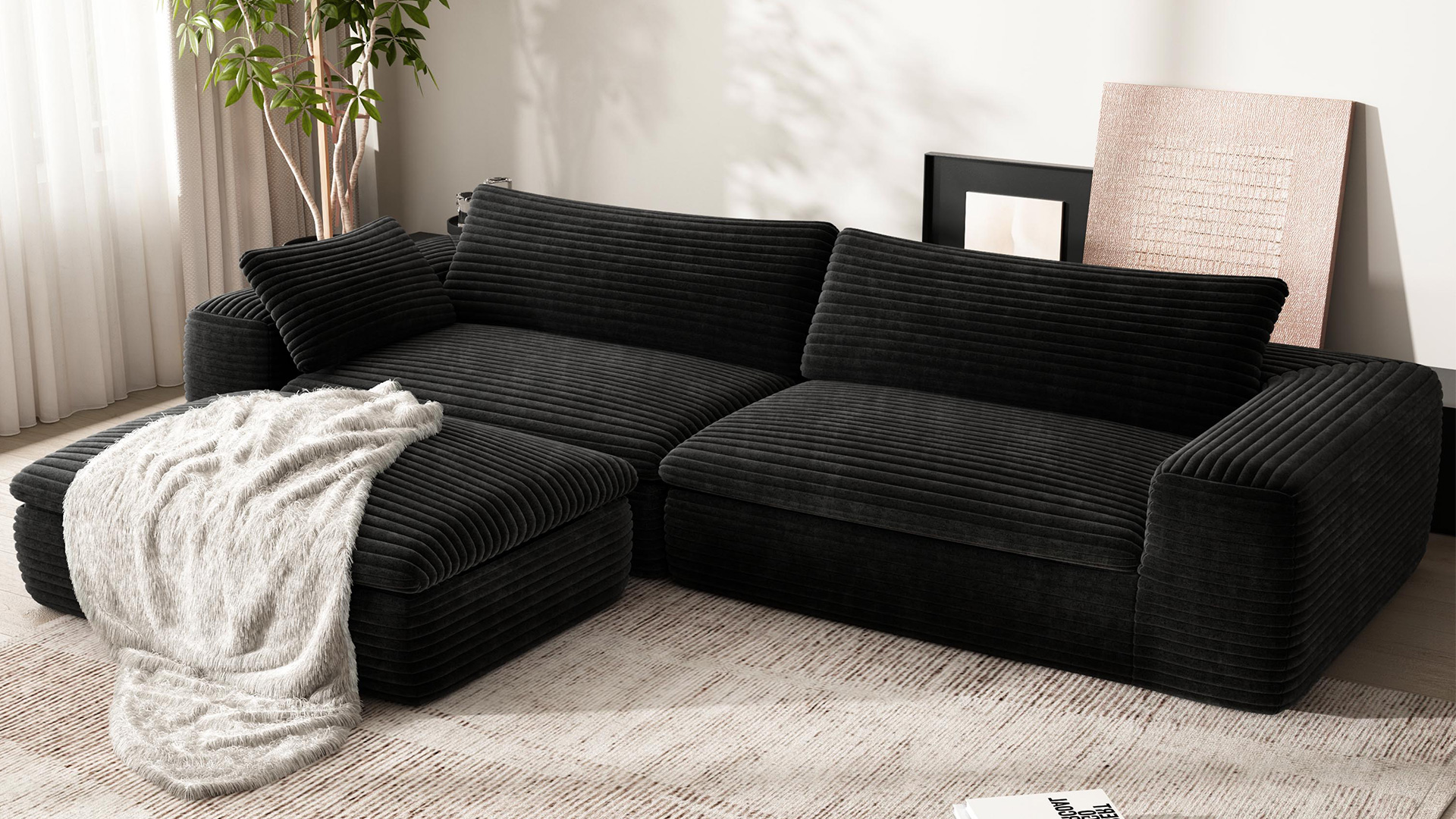 N*o様 【ブラック/L】FreshService CORDUROY SET U Fresh Service】 Cotton Corduroy Sailing Jacket 