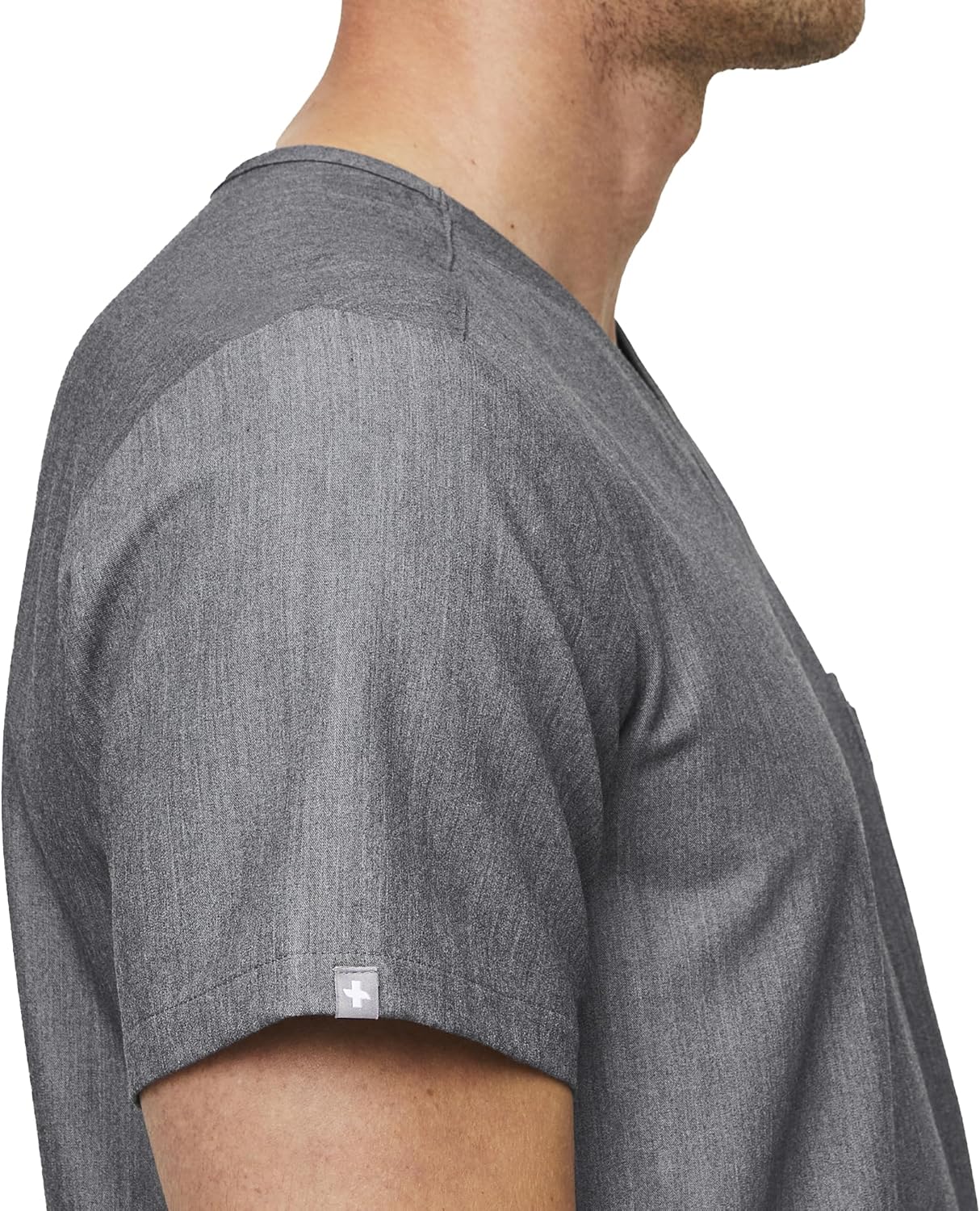 FIGS Leon Scrub Top for Men – 3 Pockets, Tailored Fit, Modern V-Neck, 4-Way Stretch, Moisture-Wicking - Image 2