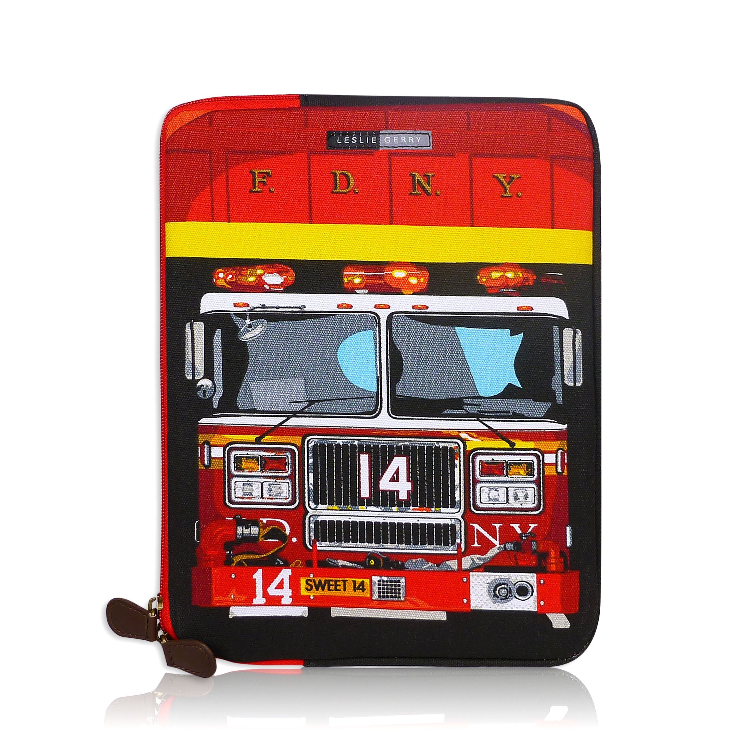 Leslie Gerry New York Fire Department Ipad Tablet Sleeve Bag Case by