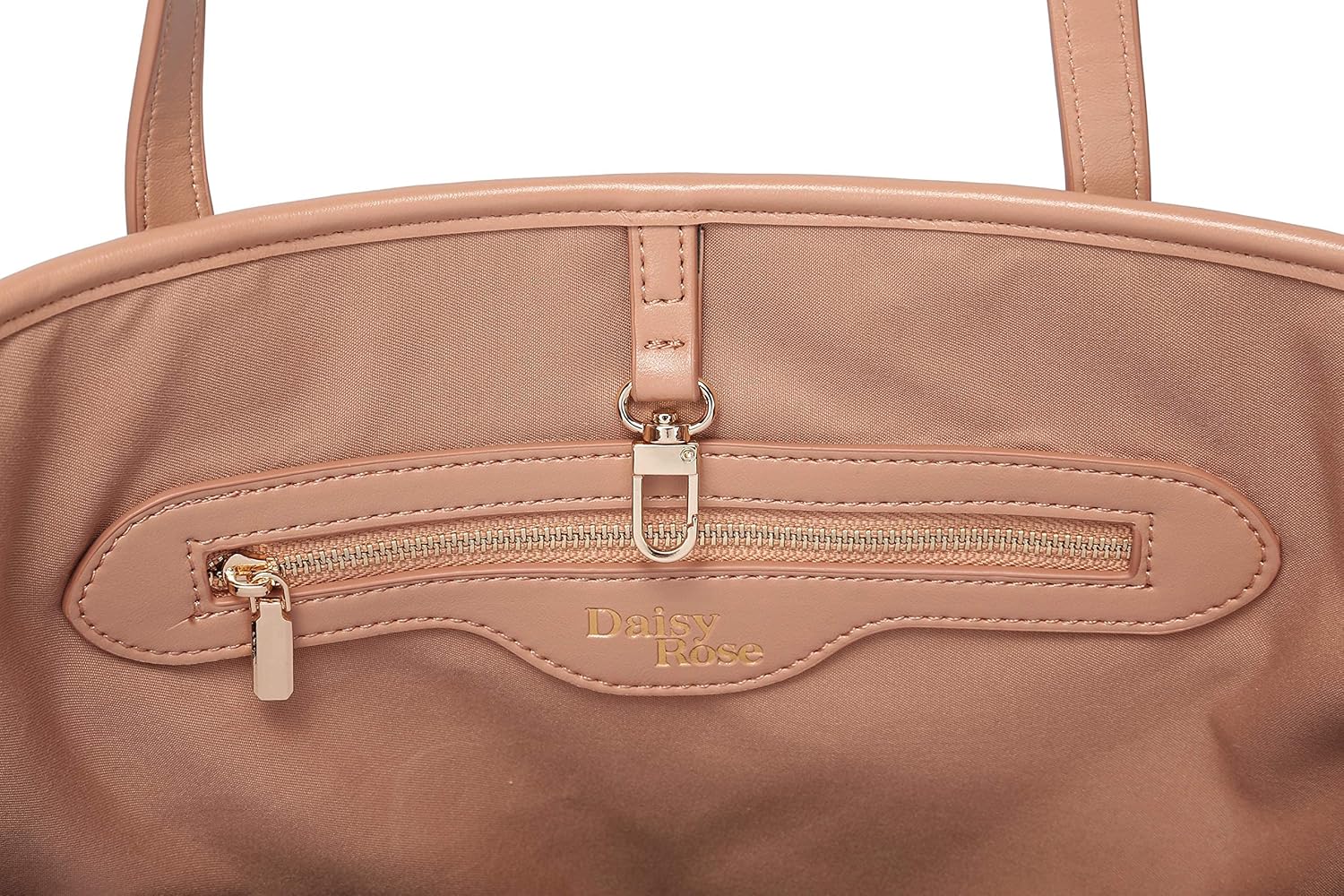 Daisy Rose Tote Shoulder Travel Bag & Matching Clutch PU Vegan Leather | Shoulder - Image 7