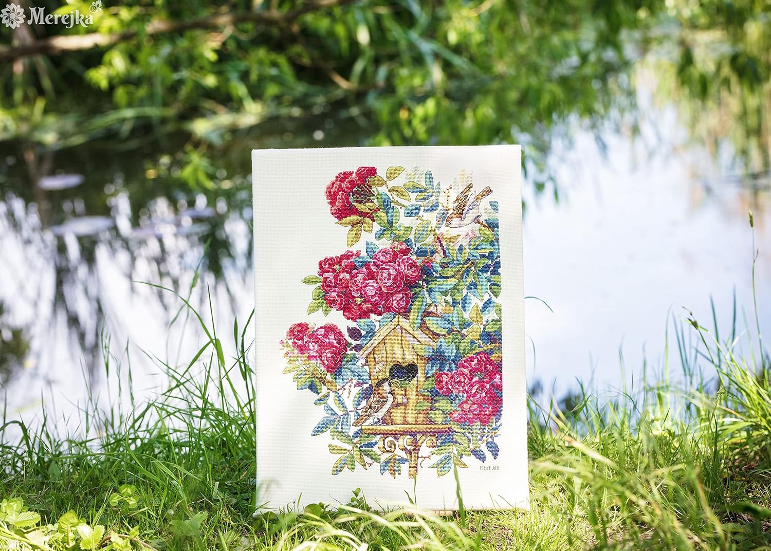 Merejka Counted Cross Stitch Kit Rose Bush