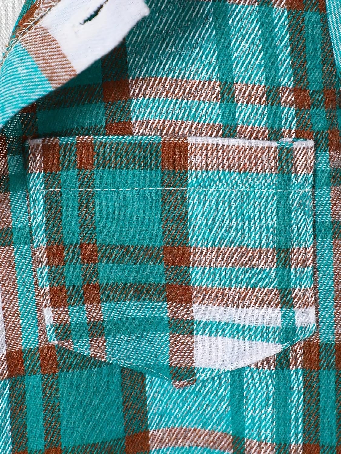 Boys 2 Pieces Clothing Shorts Set Short Sleeve Plaid Button Down Shirt and Cargo Shorts Set 4-12Y - Image 6