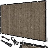 Artpuch 90% UV Block Sun Shade Cloth 10x10 FT Mocha Pergola Canopy with Grommets for Patio Garden Backyard
