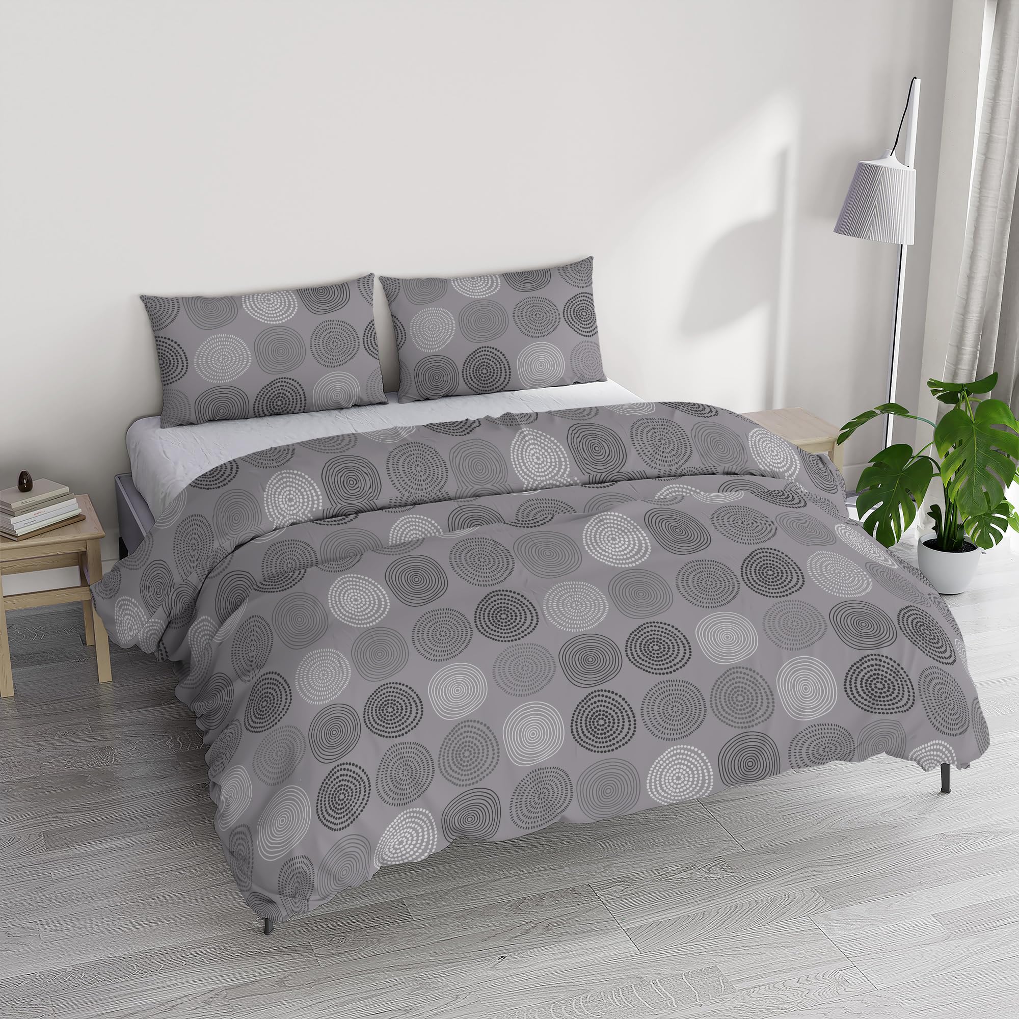 Housse de couette pour lit double River en coton Tago douce et facile à laver