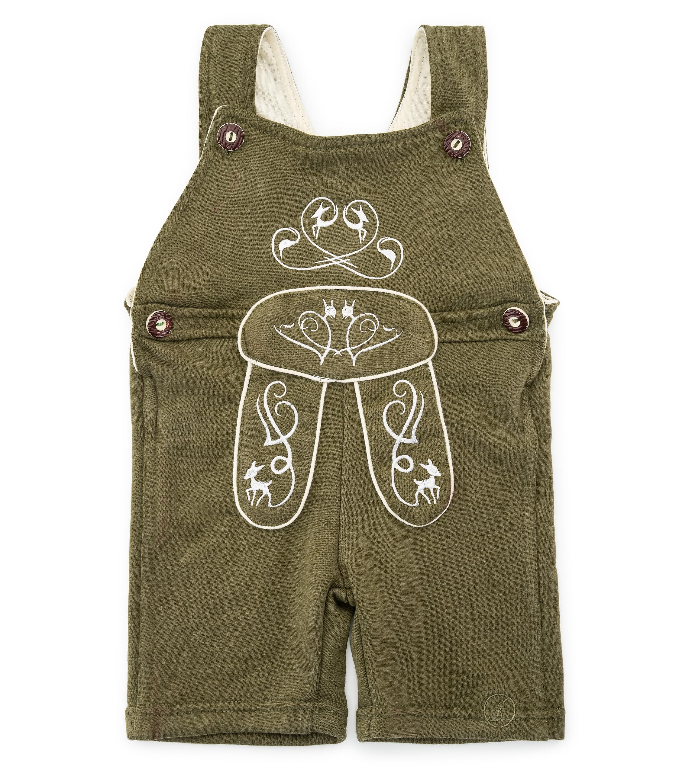 Salopette per bambini, in pile di spugna con ricami, tutina per costume tradizionale bavarese Joni