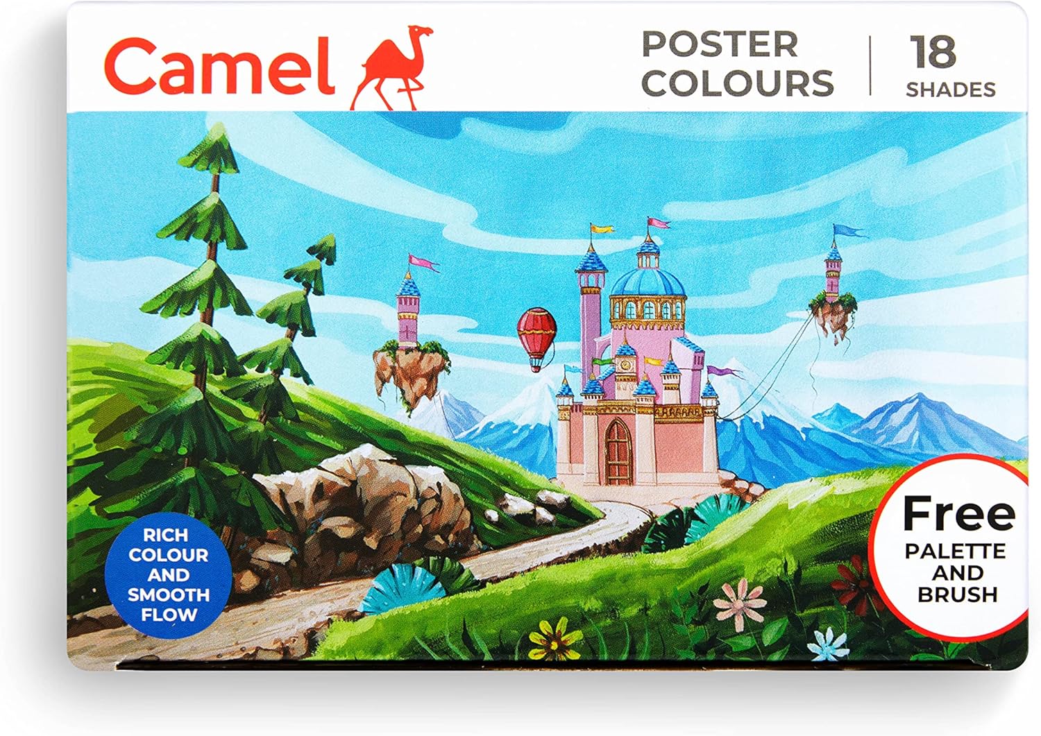 Camlin Kokuyo Student Poster Colour, 18 Shades (Multicolor)