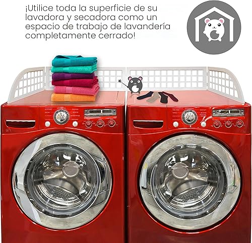 Miniatura 6 de Haus Maus  El protector de lavandería original  Evita que la ropa sucia caiga detrás de tu lavadorasecadora  Magnético  Se adapta a la mayoría de