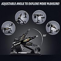 Vista 3 de Auxfun Máquina de Empuje Sexual Automática Máquina de Amor con Masturbador, Juguete para Adultos para Hombres y Parejas con Ventosa de 3.5 Pulgadas