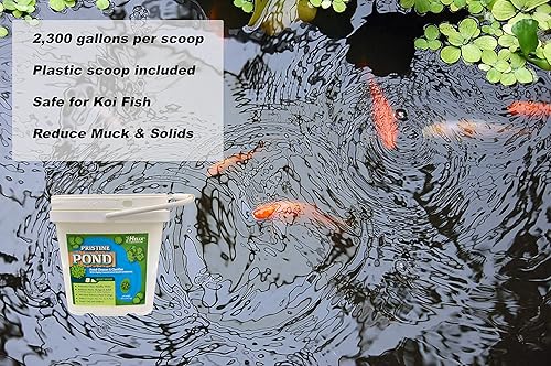 Miniatura 4 de Limpiador y clarificador de estanques prístinos con bacterias beneficiosas altamente concentradas. Reduce la suciedad, los sólidos y los lodos en