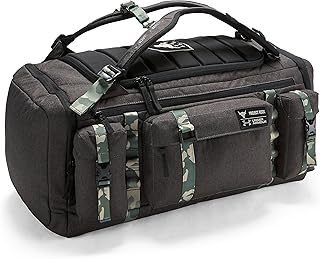 UA x Project Rock USDNA Cordura Range Duffle Bag Gray Camo