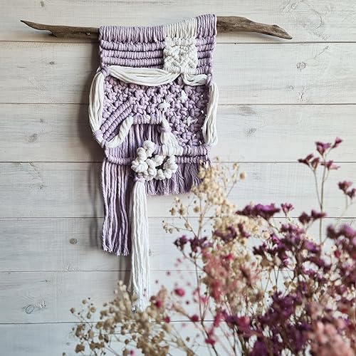 Miniatura 5 de Bobbiny Cordón de macramé XXL de 0.197 in de 3 capas (rojo vino) 108yds330 pies (100% algodón reciclado)