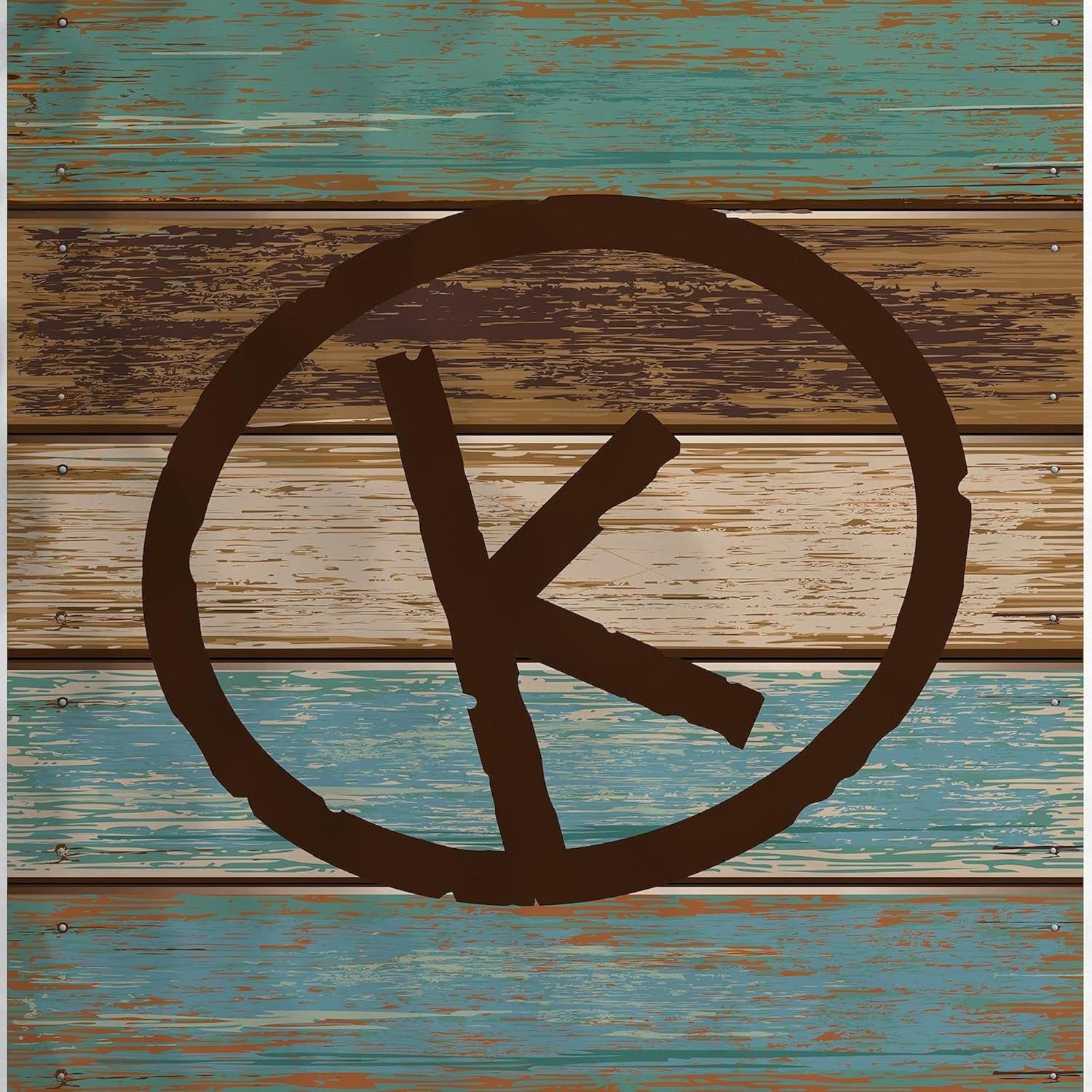 CafePress Branding Iron K Wood Novelty Golf Balls (Pk of 12)