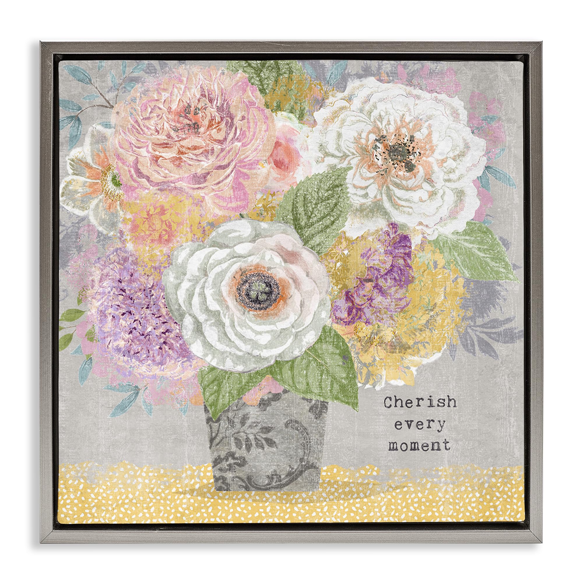 'Cherish Every Moment Inspiration'| Floating Frame Canvas Art