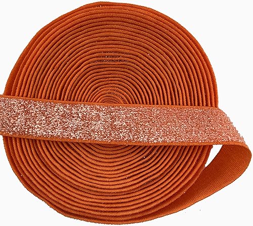 Worlds Cinta elástica de terciopelo metálico con purpurina para lazos para el cabello, manualidades, lazo para la cabeza de niña de 5 yardas 58 Worlds Cinta elástica de terciopelo metálico con purpurina para lazos para el cabello, manualidades, lazo para la cabeza de niña de 5 yardas 58