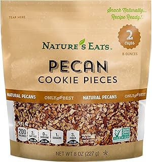 Nature's Eats Pecan Cookie Pieces, 8 Ounce