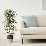 Amazon Basics Plante de faux bambou artificielle avec pot de planteur en plastique - 39,4 pouces