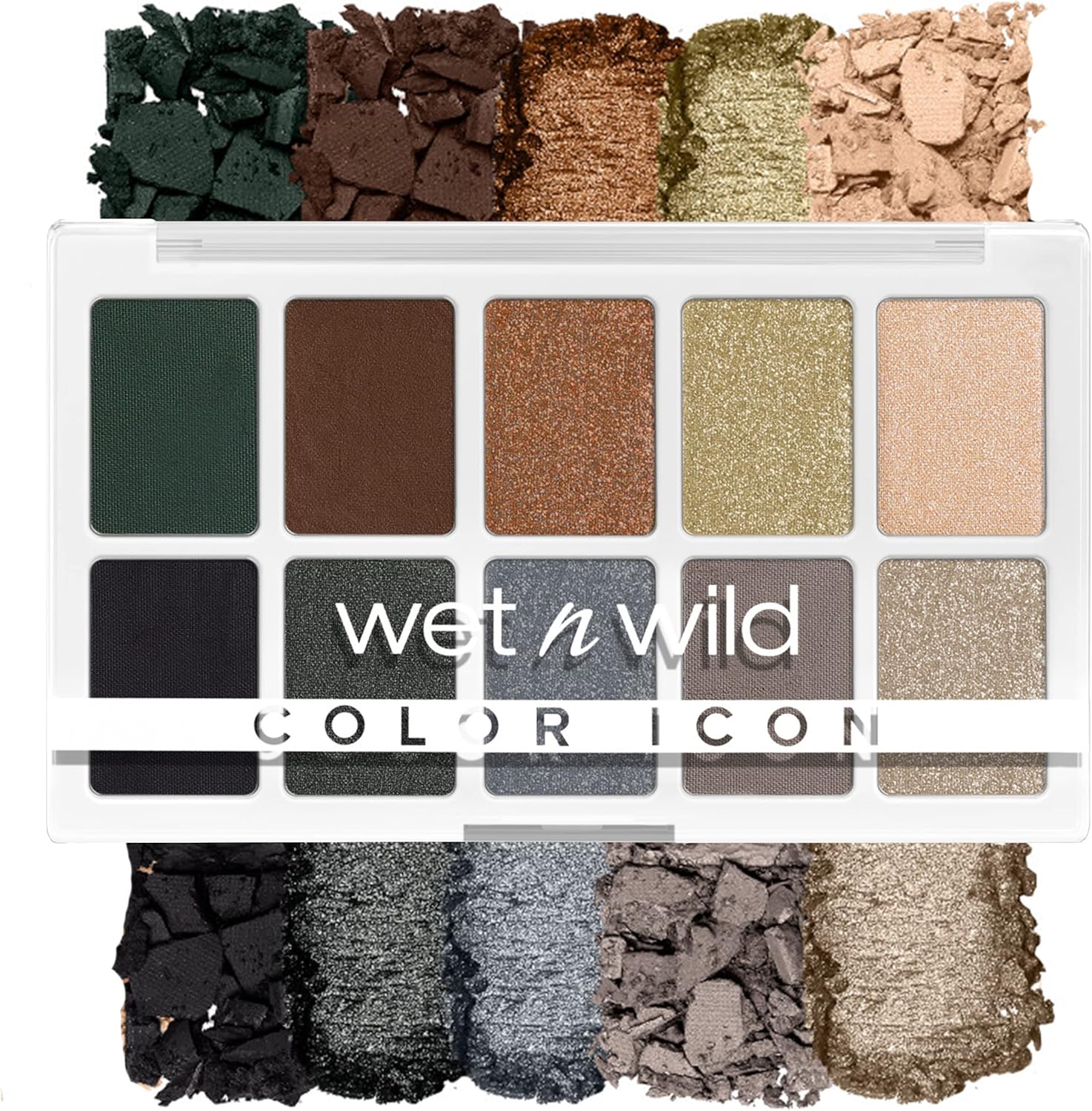 wet n wild, Color Icon 10-Pan Palette, Oogschaduw Palette, 10 Rijkelijk Gepigmenteerde Kleuren voor Dagelijkse Make-up, Langdurige en Makkelijk Te Blenden Formule, Lights Off