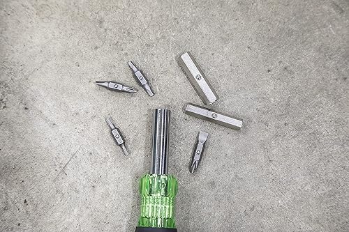 Miniatura 5 de Greenlee, 0159-LBFB, kit de herramientas para electricista de 3 piezas con pelacables de acero inoxidable, cortadorengarzador, destornillador