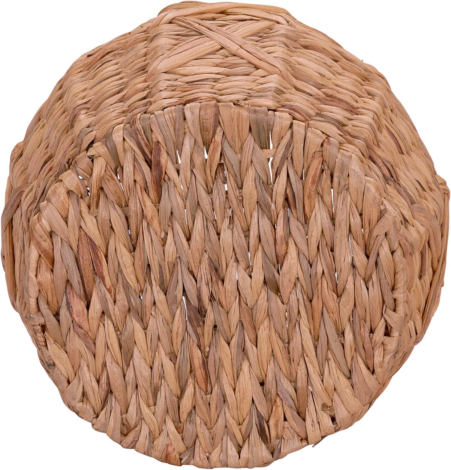 Household Essentials ML-4112 Hyacinth Round Floor Basket, X-Design, Brown