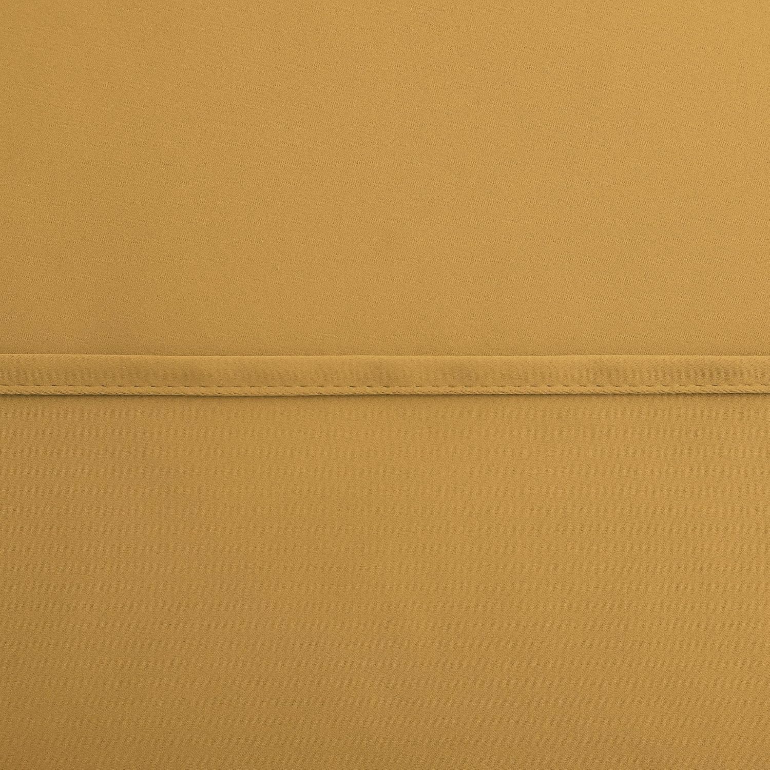 KOUFALL Light Gold Short Curtains 36 Inch Length for Kitchen Small Window Blackout Rod Pocket Window Coverings for Bedroom Bathroom 34 x 36 Inches Long