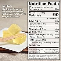 Vista 2 de YAMASAN KYOTO UJI Yuzu Mochi Candy - Caramelo japonés de cítricos Yuzu - Dulces japoneses con sabor aromático de Kito Yuzu y Agar Kanten a base