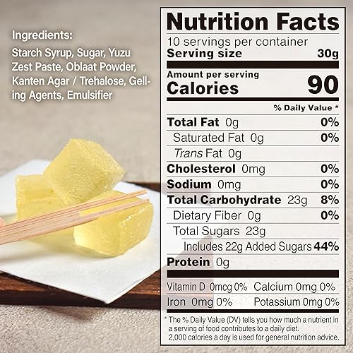 Vista 53 de YAMASAN KYOTO UJI Jelly Fruit Mochi, caramelo tradicional japonés, envuelto individualmente, trabajos artesanales, 100% ciruela Ume japonesa, 10.58