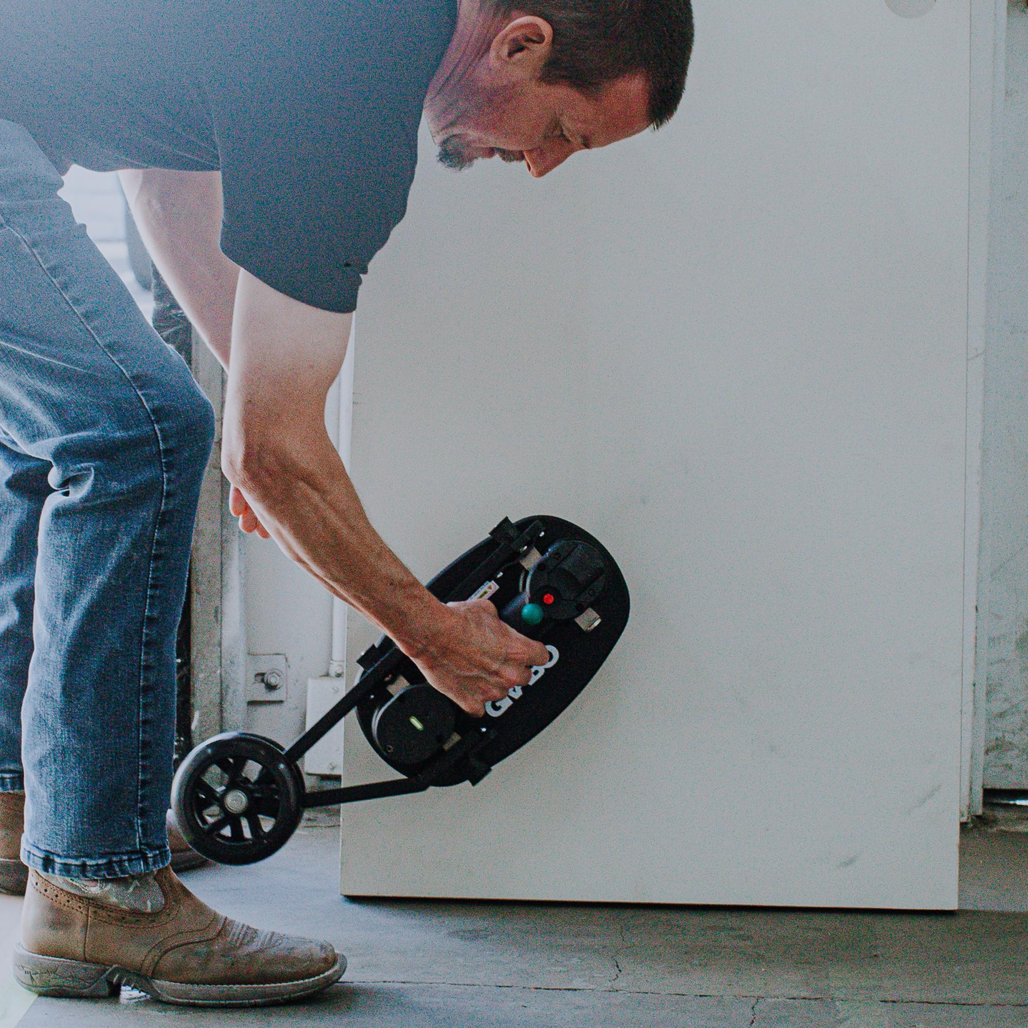 GRABO Roller bis 80 kg belastbar – Für GRABO & FLEX Modelle – Profi Zubehör für Vakuumheber – Müheloses Bewegen und präzises Positionieren schwerer Platten – Schnelle Montage dank Federbolzen-System