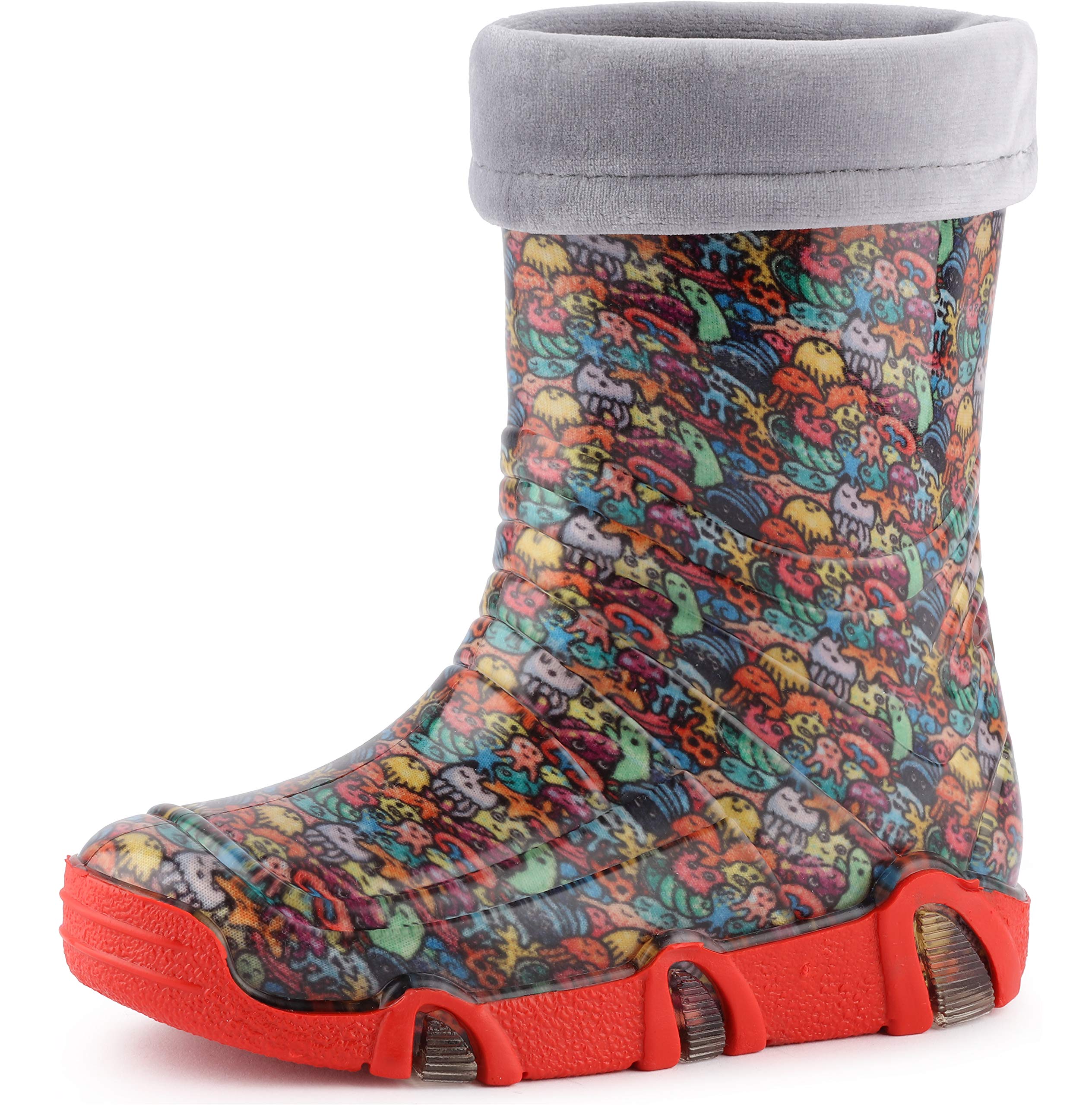Ladeheid Botas de Agua Zapatos de Seguridad Calzado Unisex Niños Swk — view 15