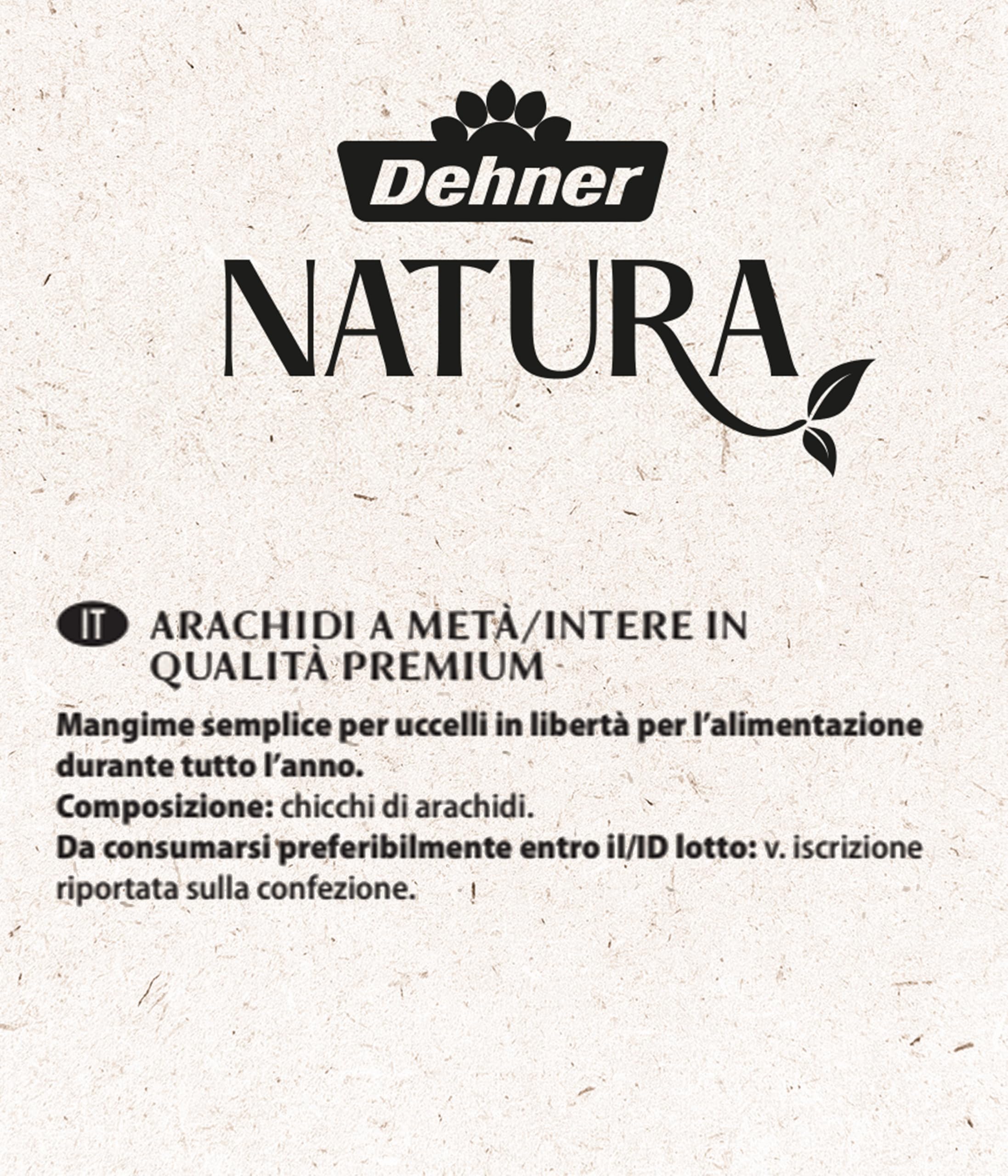 Dehner Natura Premium mangime per Uccelli Selvatici, Arachidi per metà o Intere, 20 kg