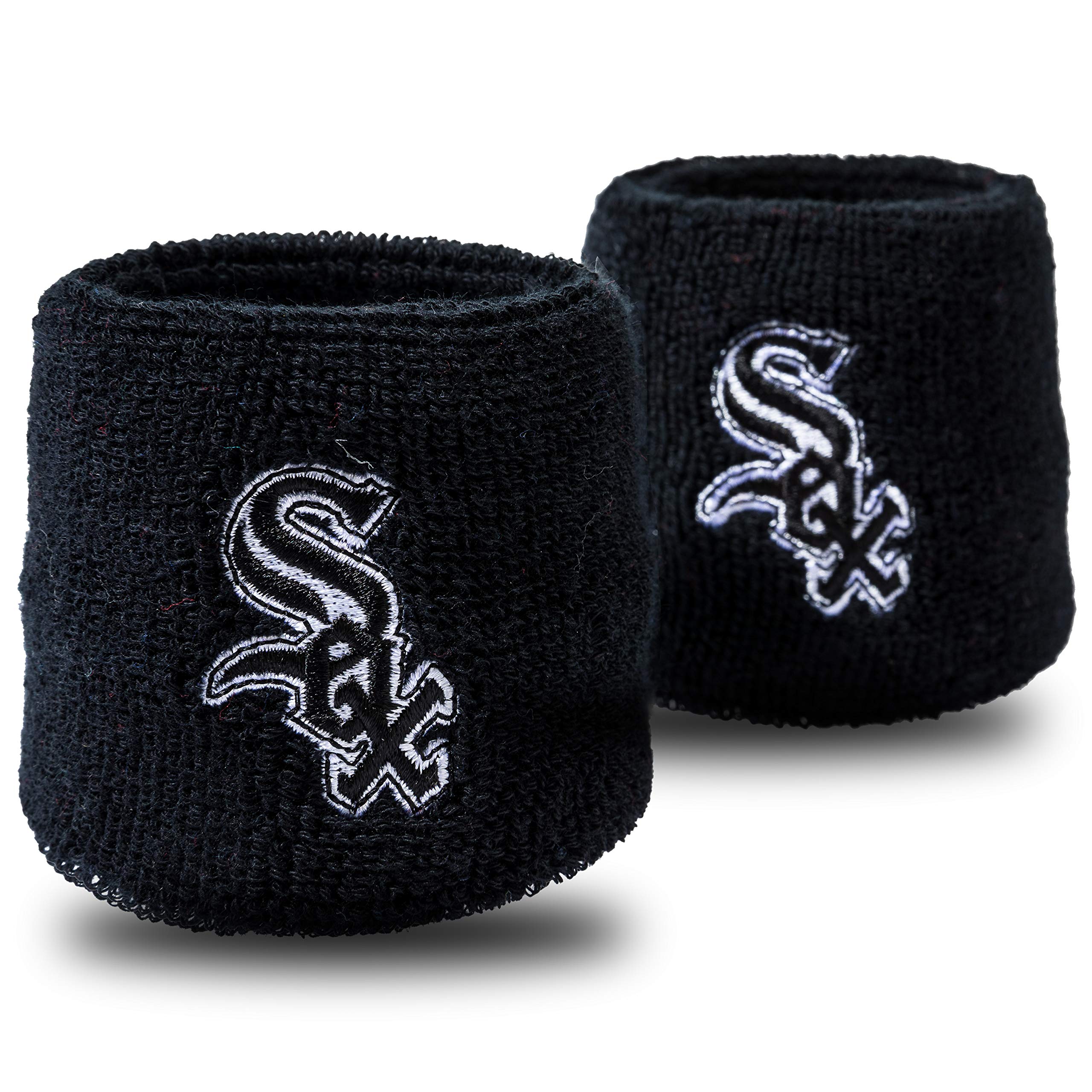 Franklin Sports MLB Team Wristbands, Chicago White Sox, 2.5" x 2.5"
