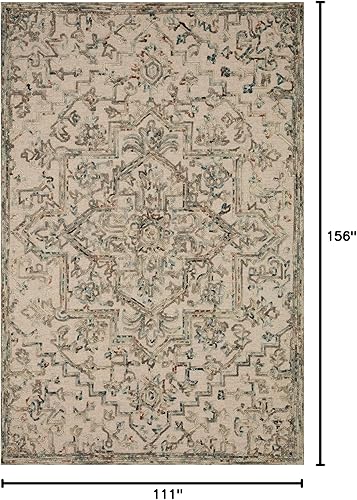 Miniatura 10 de Loloi II Halle Collection HAE-04 - Alfombra decorativa de lagunamulti de 3 pies 6 pulgadas x 5 pies 6 pulgadas