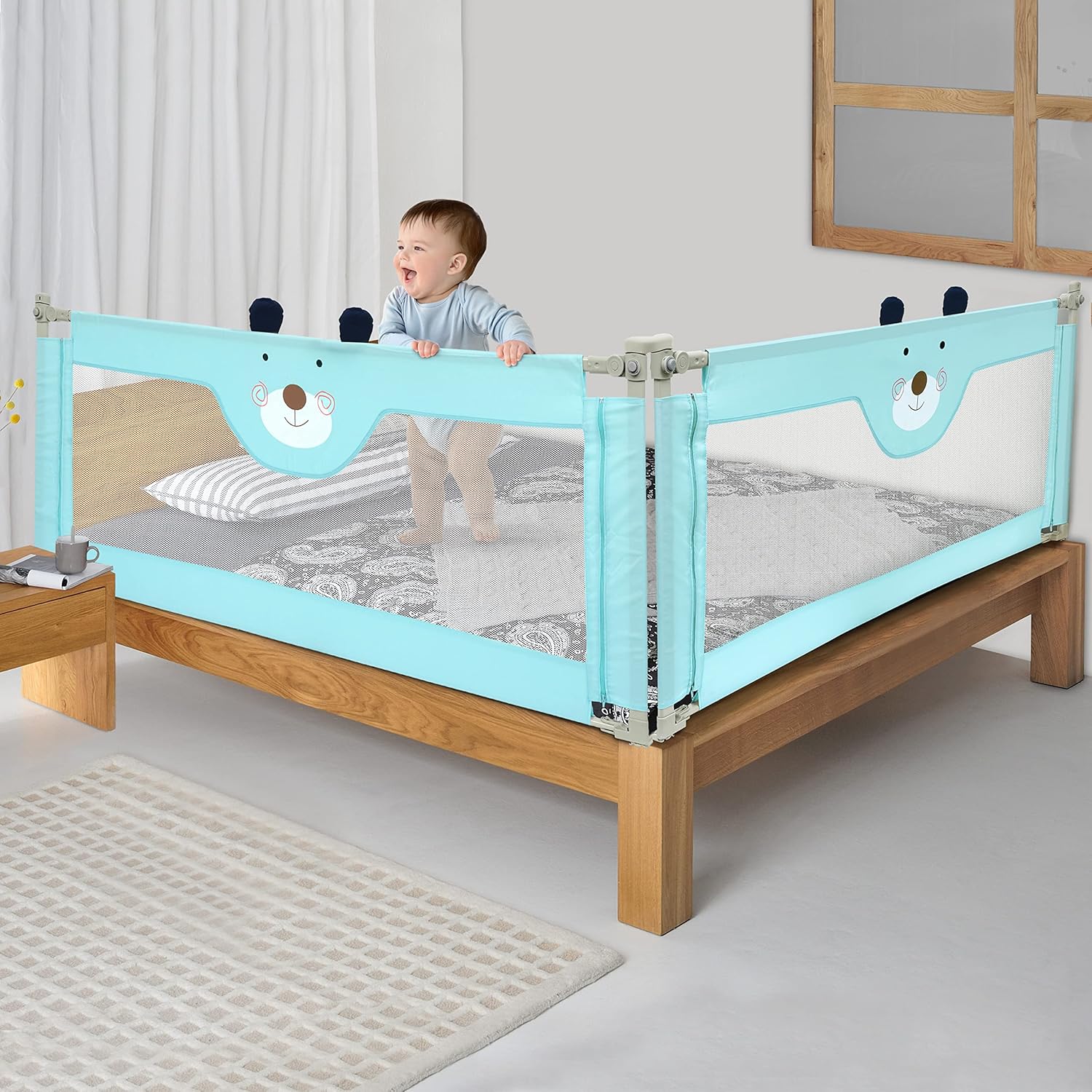 Buy ABOUT SPACE Bed Rails for Baby Safety (2 Pcs) Portable & Height
