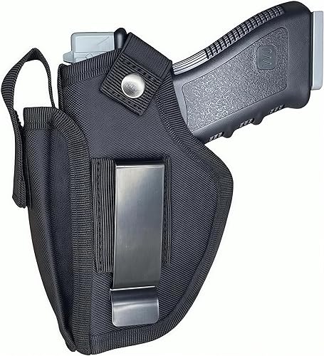 Funda táctica para pistola oculta IWB OWB con ranura para cargador y clip de metal intercambiable para mano derecha e izquierda