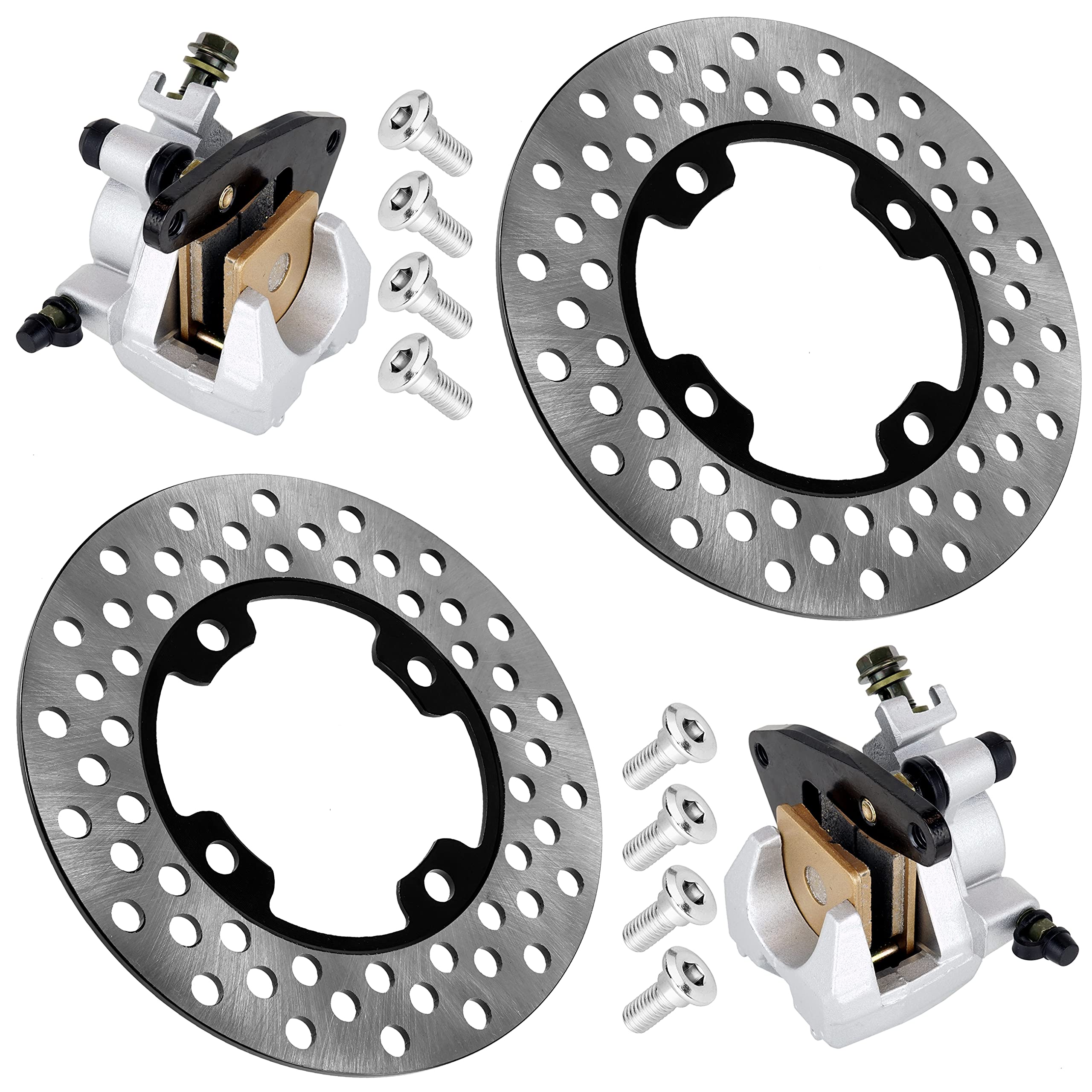 2006-2009 Yamaha Rhino 450 YXR450FA Front & Rear Brake Disc Rotors For Yamaha Rhino 450 YXR450FA | Solid | 0.1 In | Right | UTV / SXS - Foto 6