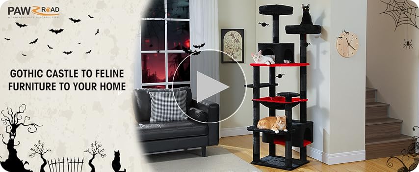 Amazon.com : PAWZ Road Large Cat Tree, 72 Inches Gothic Cat