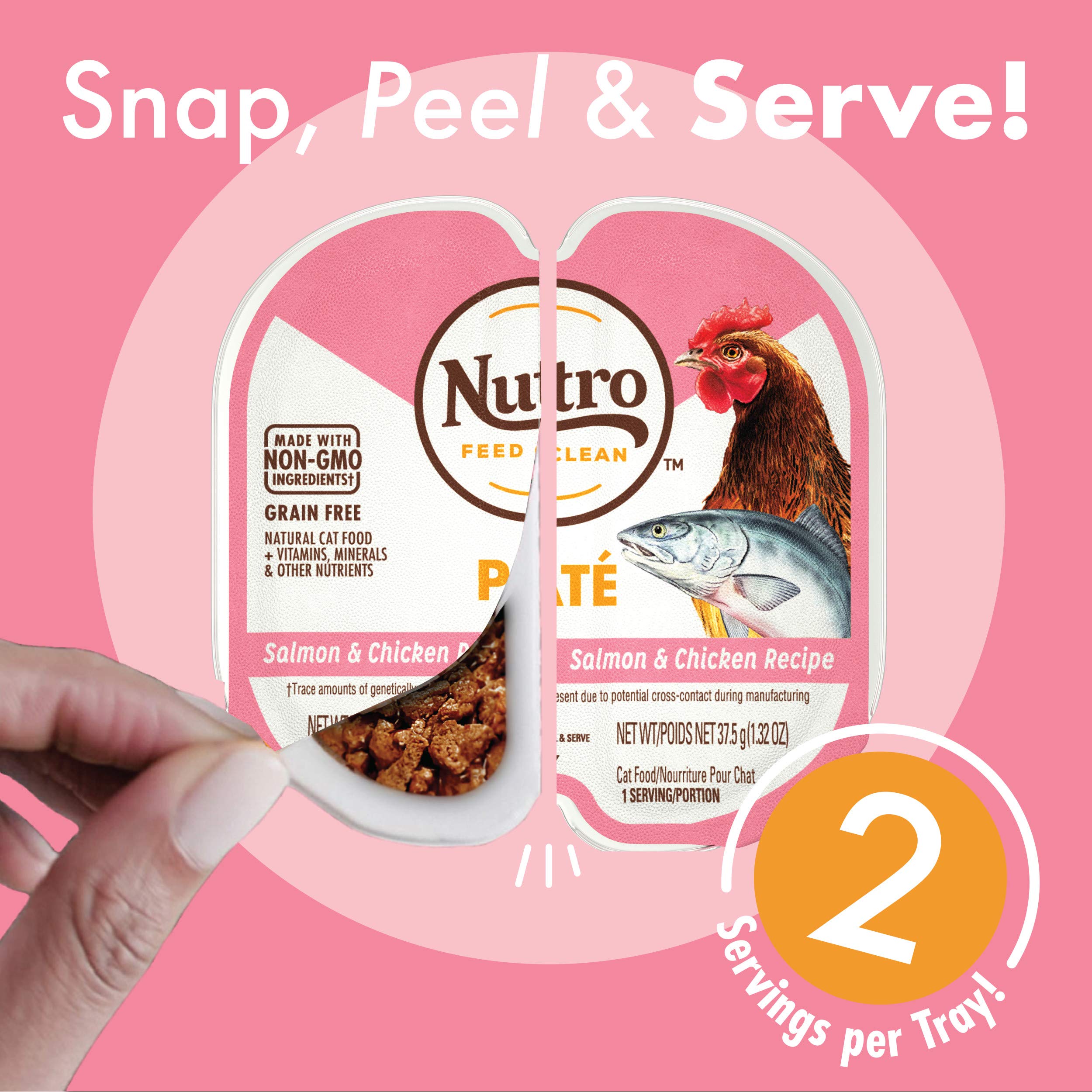 Nutro Perfect Portions Wet Cat Food Pate Salmon And Chicken