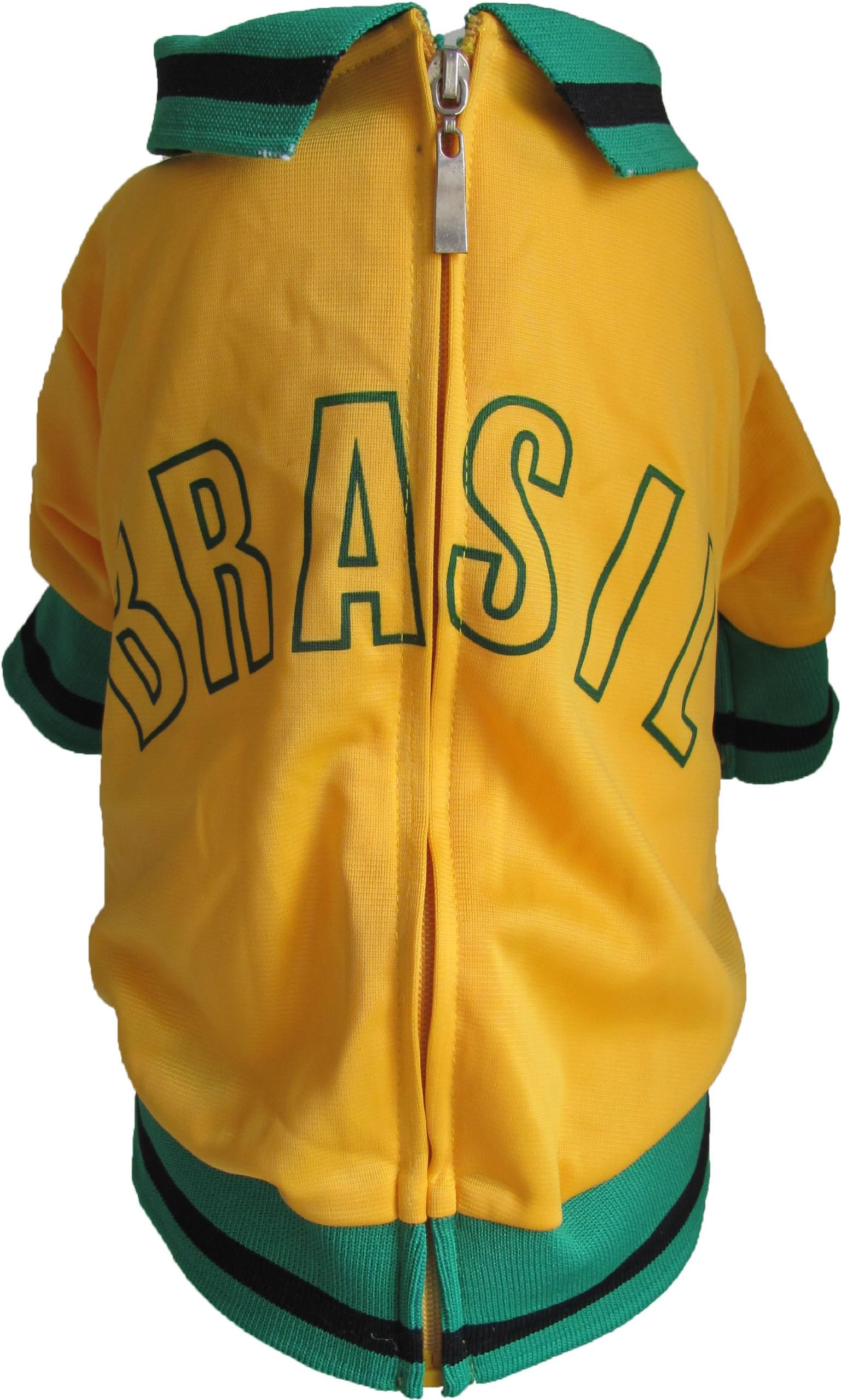 The Mutley Collection Brasil Olympic Soccer Warm-Up Track Jacket for Dogs