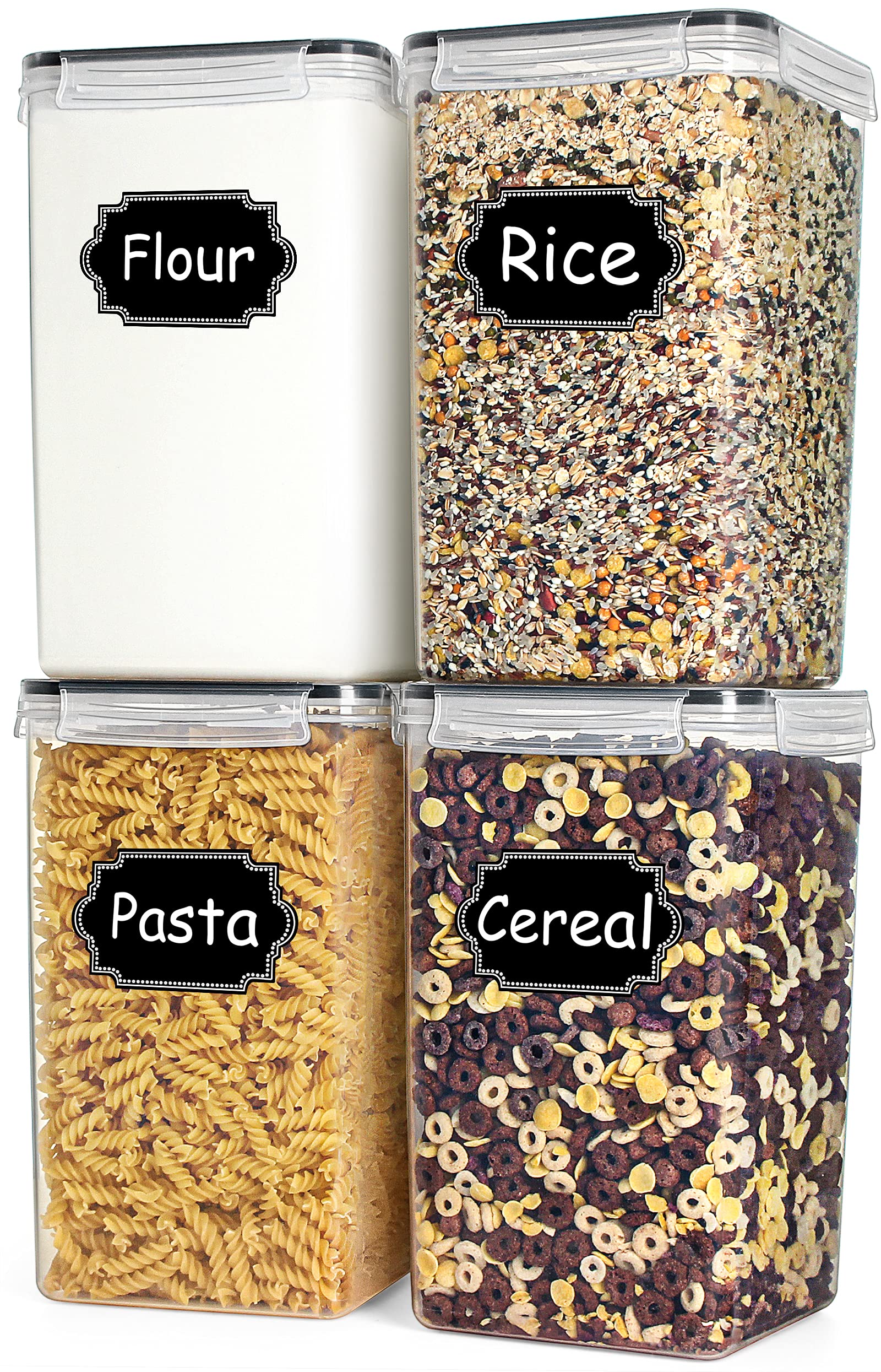 Buy TAEVEKE Extra Large Tall Food Storage Containers, 4PCS/6.5L Plastic