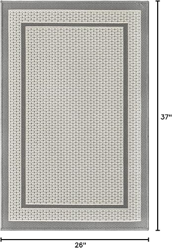 Miniatura 3 de Unique Loom - Alfombra de transición marroquí para interiores y exteriores, color beige (7 x 10 pies)
