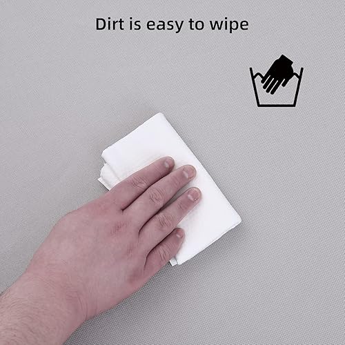 Miniatura 6 de Funda de cojín para sofá cama para exteriores, funda de repuesto de 66 pulgadas con banda elástica, funda de cojín para cama de sol, cojín redondo