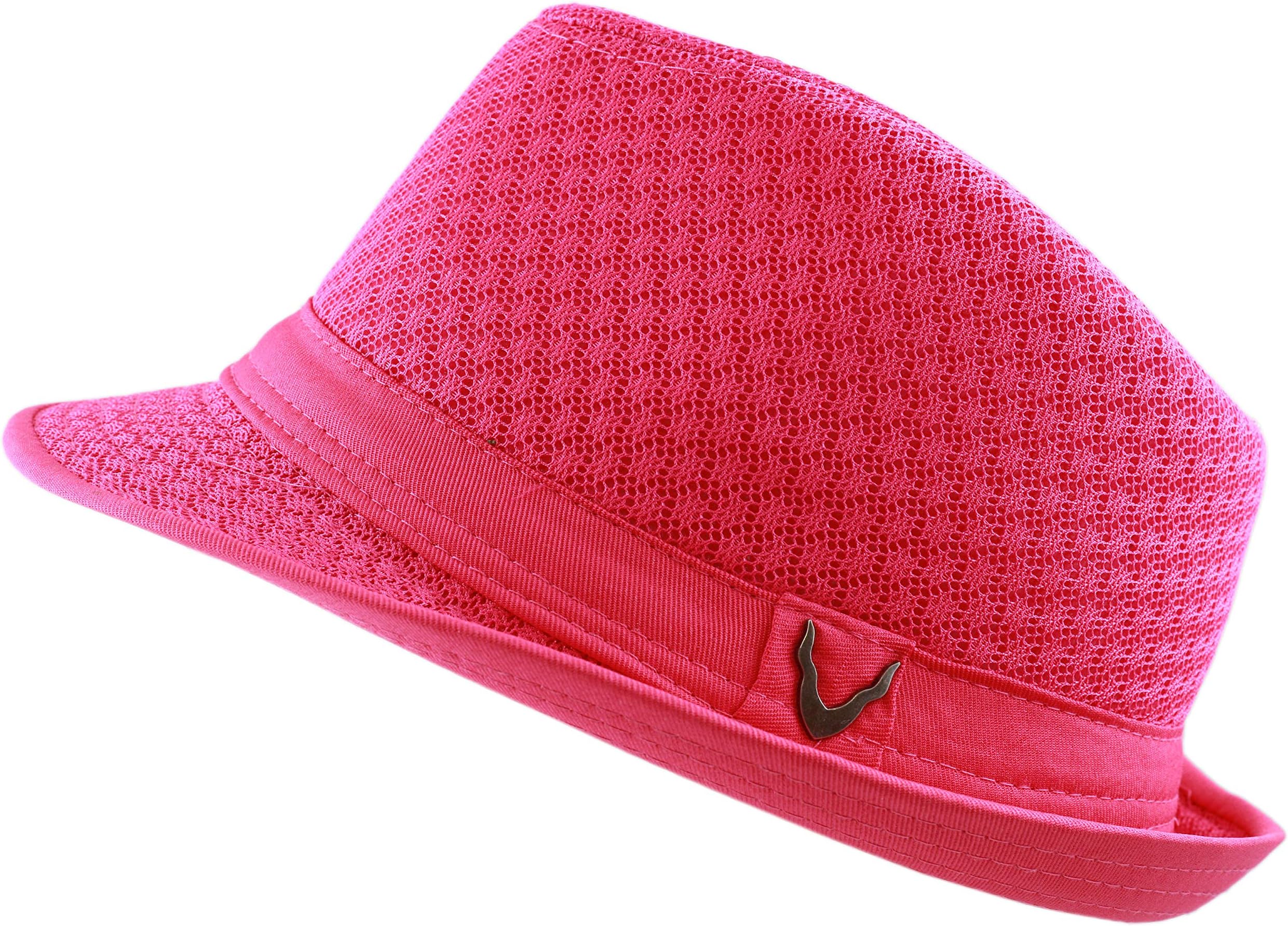 The Hat Depot Light Weight Classic Soft Cool Mesh Crushable Fedora hat